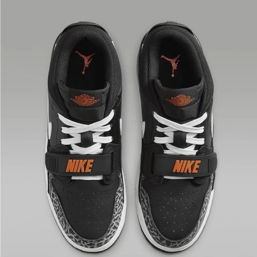 Air Jordan Legacy 312 Low Big Kids' Shoes (CD9054-018 Black/Orange Size 6.5 Y